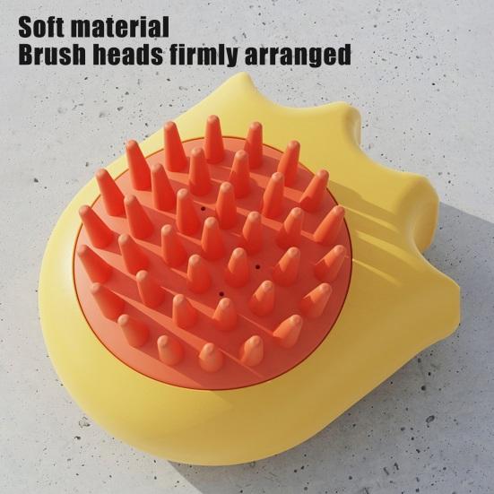 Щетка для купания домашних животных с мягкой щетиной, шампунь, скруббер для линьки, массаж, мытье собак, принадлежности для ухода за длинношерстными собаками и кошками