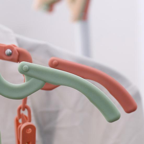 10 шт. Портативная складная вешалка для одежды с 2 прищепками, прочные дорожные брюки, сушилка для одежды, аксессуары для путешествий