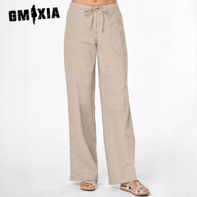 Женские модные повседневные однотонные брюки с высокой талией и капри с принтом