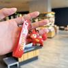1 шт. Милые Красные Мультяшные Овечки Брелоки с Мягким ПВХ Подвеской Прочный Ремешок на Запястье Для Подарков на Год и Украшения Сумок
