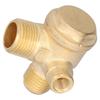 323 Обратный клапан 3-ходовой латунный резьбовое соединение Аксессуары для воздушного компрессора 7 мм 16 мм 14 мм