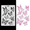 3PCS Butterfly Stencils for Wall Painting DIY Scrapbooking Photo Album Paper Card Making Craft Decorative Embossing Template