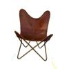 Handmade Leather Chair New Butterfly Chair Industrial Occasional Relax
