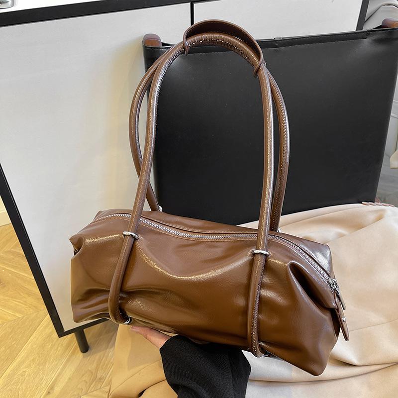 Бостонская большая сумка женская большой вместимости 2025 новая высококлассная текстура нишевая для поездок на работу одноплечевая подмышечная сумка-подушка