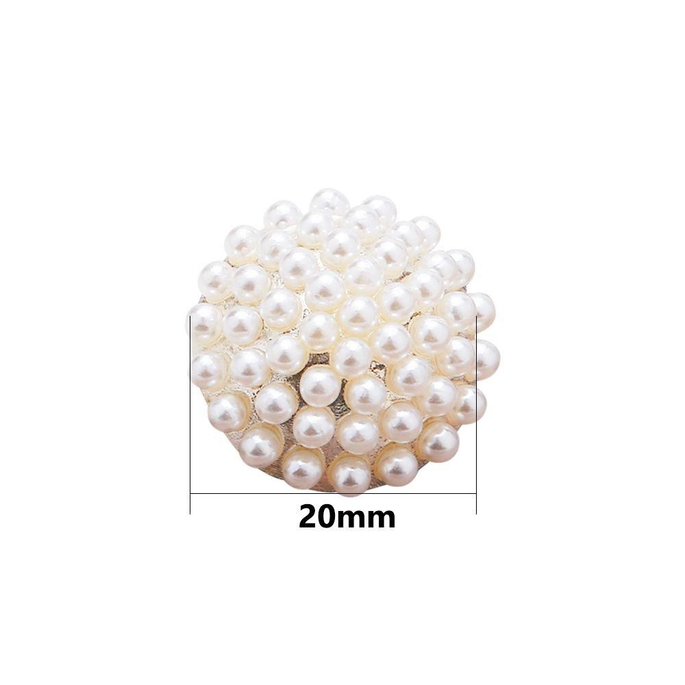 5pcs Ornaments Pearl Clothing Buttons Handmade Needlework Sewing Button Clothing Accessories
