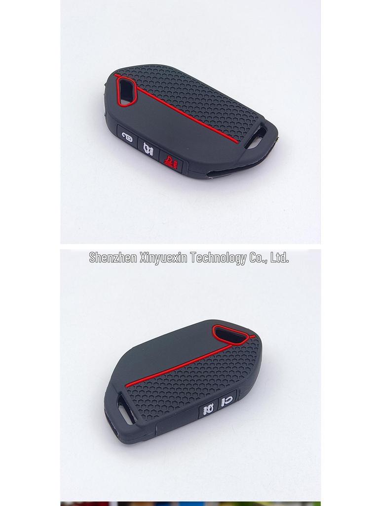 Silicone Protective Key Case for 2023-2026 Kia K5 Telluride 6-Button Remote with Honeycomb Design