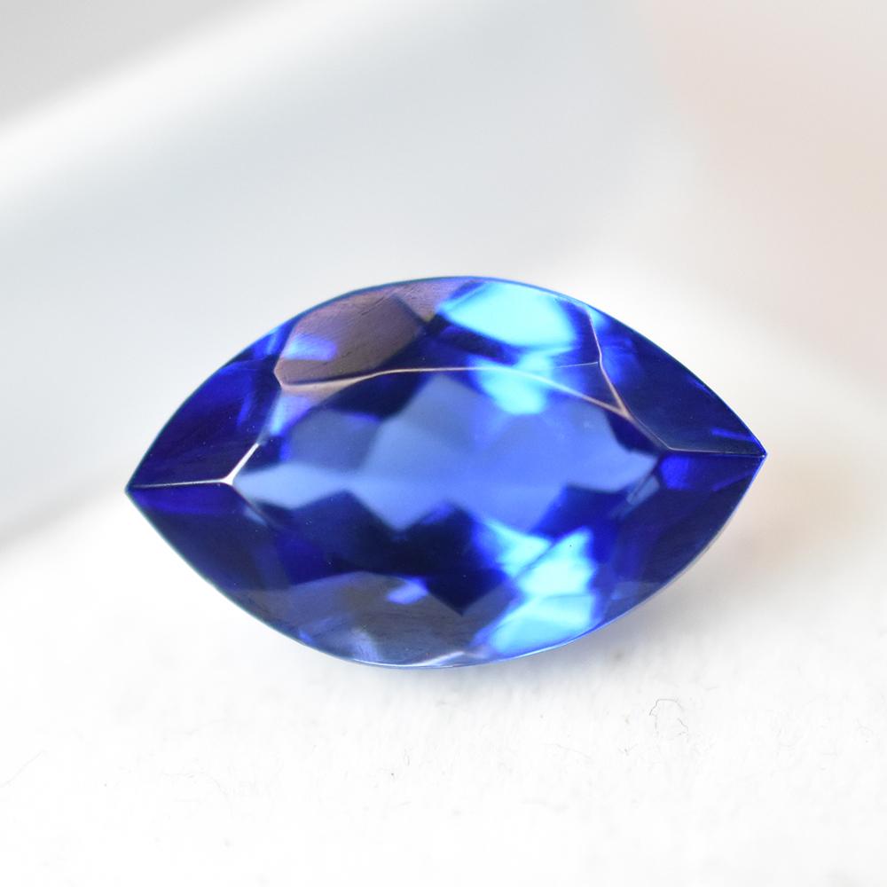 Natural Blue Tanzanite Loose Gemstone 7 ct Marquise Shape Tanzanian for Jewelry Making and Crafts