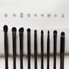 Ebony Handmade Eye Makeup Brush Set: Eyeshadow, Blending, Laydown & Detail Brushes