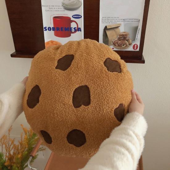 Креативная декоративная подушка в форме печенья, мягкая удобная плюшевая милая подушка для дивана, подушка для пола, декор комнаты