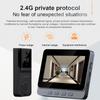 Беспроводной дверной звонок 2,4G Wi-Fi Умный видеодомофон 4,3-дюймовый IPS-дисплей Видеодомофон Двусторонняя аудиосвязь Инфракрасное ночное видение