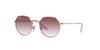 Ray-Ban RJ9565S JACK 291/8H Розовое золото 47 Детские круглые металлические солнцезащитные очки