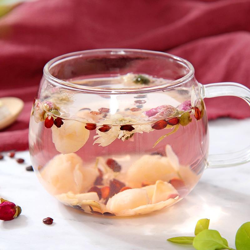 Чай «Спокойной ночи» с розой и лилией Комбинация финиковой пальмы и хризантемы Чай для сна Цветочный чай