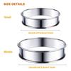 Double Rolled Round Kitchen Baking Tool Metal DIY Cake Mold Muffin Ring Bakeware Tart Ring