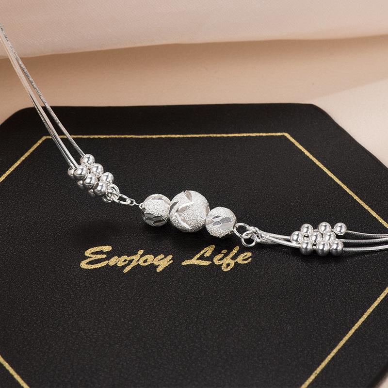 S925 Серебряный браслет Sansheng III, женские переводные бусины, легкий роскошный нишевый дизайн, аксессуары для рук, китайский подарок на День святого Валентина