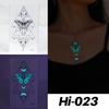 Little Sexy Cute Tattoo for Women Glowing Dark Taty Waterproof Fake Tatoo Luminous Tattoo Stickers Body Art Cartoon Tattoo