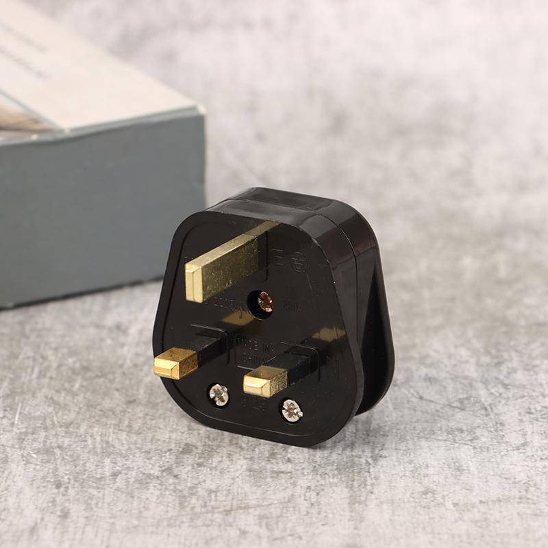Uk Standards British Mains Square Pin Plug 3 Pin 13A Plugs Grounded 230V 3Pin Fused Adaptor Power Cable Connector Wire Converter
