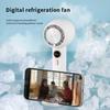 Multifunctional Electric Handheld Fan Mobile Phone Holder Wireless Portable Digital Display Desktop Wall Ceiling Fan Air Cooler