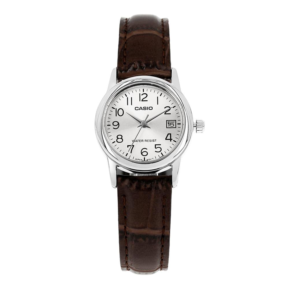 Casio Ltp V002l 7b2udf Ltp V002l 7b2 Аналоговые Студенческие Женские Кожаные Часы