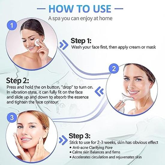 Красный свет для лица, 7-цветный светодиодный омолаживающий аппарат для лица и шеи, аппарат для шеи Deplux, глянцевый белый