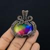 Rainbow Solar Quartz 999 Copper Wire Wrapped Pendant, Handmade Gemstone Pendant Jewelry, Gifts For Wife Brand New Pendant