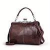 Single Shoulder Crossbody Bag for Women PU Leather Large Capacity Pocket Adjustable Shoulder Strap