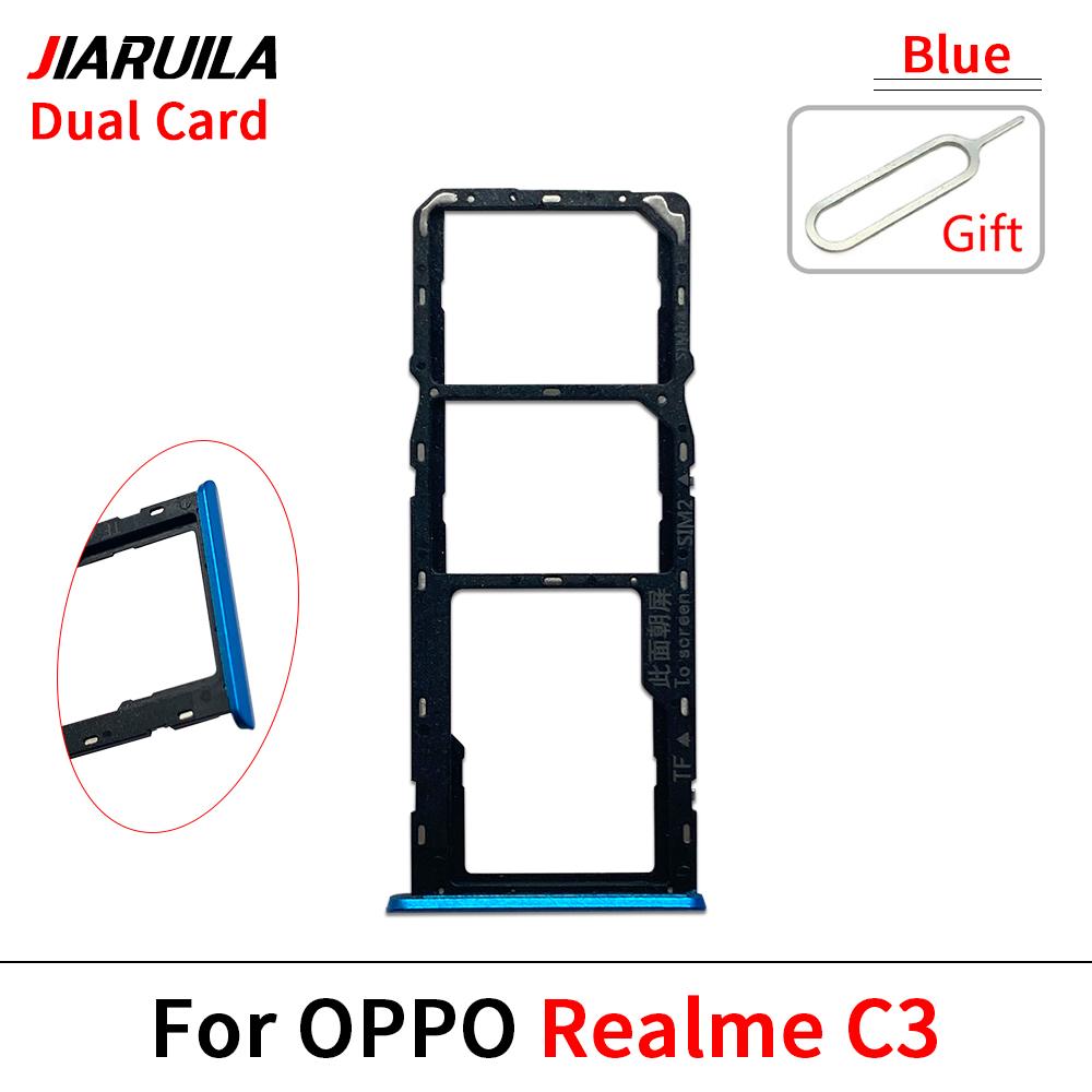 Лоток для SIM-карты для Oppo Для Realme 9 Pro C1 C11 C11 Двухслотовый лоток для Micro SIM-карты Держатель Считыватель SD-карт Запасные части