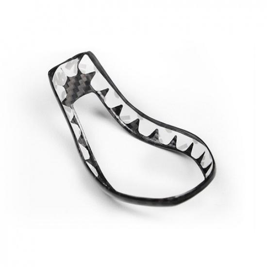 Real Carbon Fiber Car Gear Shift Knob Cover Trim For Infiniti QX60 Q60 QX80 Q50