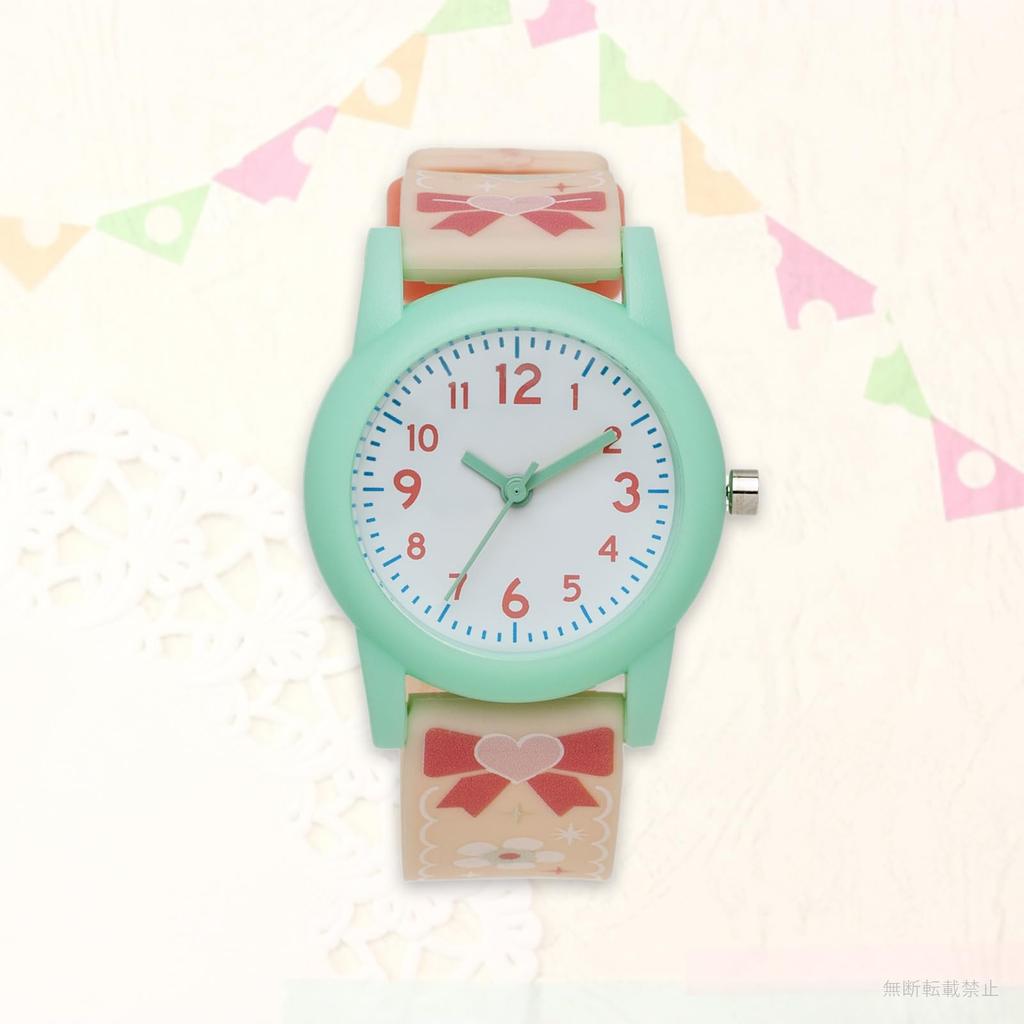 Аналоговые часы с ПВХ-ремешком для Больше [Полевые работы] Женские Детские, Розовый, Зеленый, KDS015-1, Розовый/Голубой/Желтый/Фиолетовый