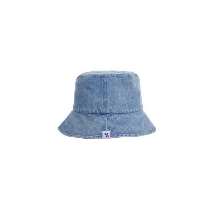 [VARZAR] Stone wash denim bucket hat Light indigo