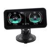 Car Inclinometer Car HUD Digital Angle Slope Meter Car Tilt Gauge Universal