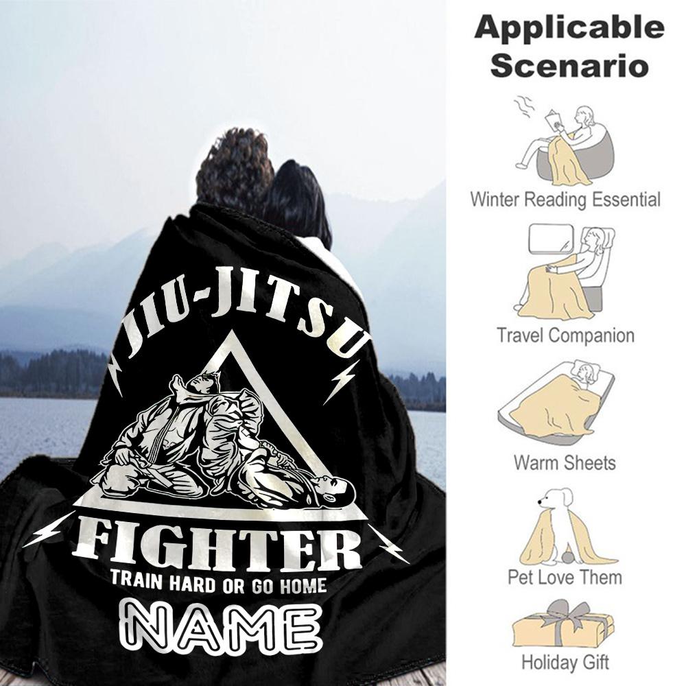 Judo Customize Your Name Blanket Lightweight Customizable Blanket Warmthful Decor Perfect for Couch Seaside Home Decor Living Room