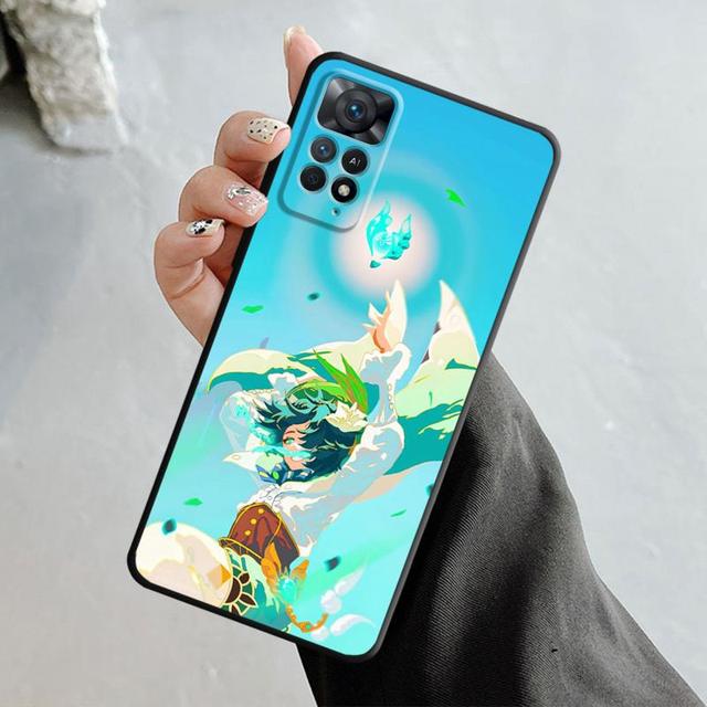 Чехол Genshin Impact Kamisato Ayaka Xiao для Xiaomi Redmi Note 12 11t 11s 11 10 8 Pro 9 9s 9t 8t для Mi 10 8 9a 9c 10c 12c K40