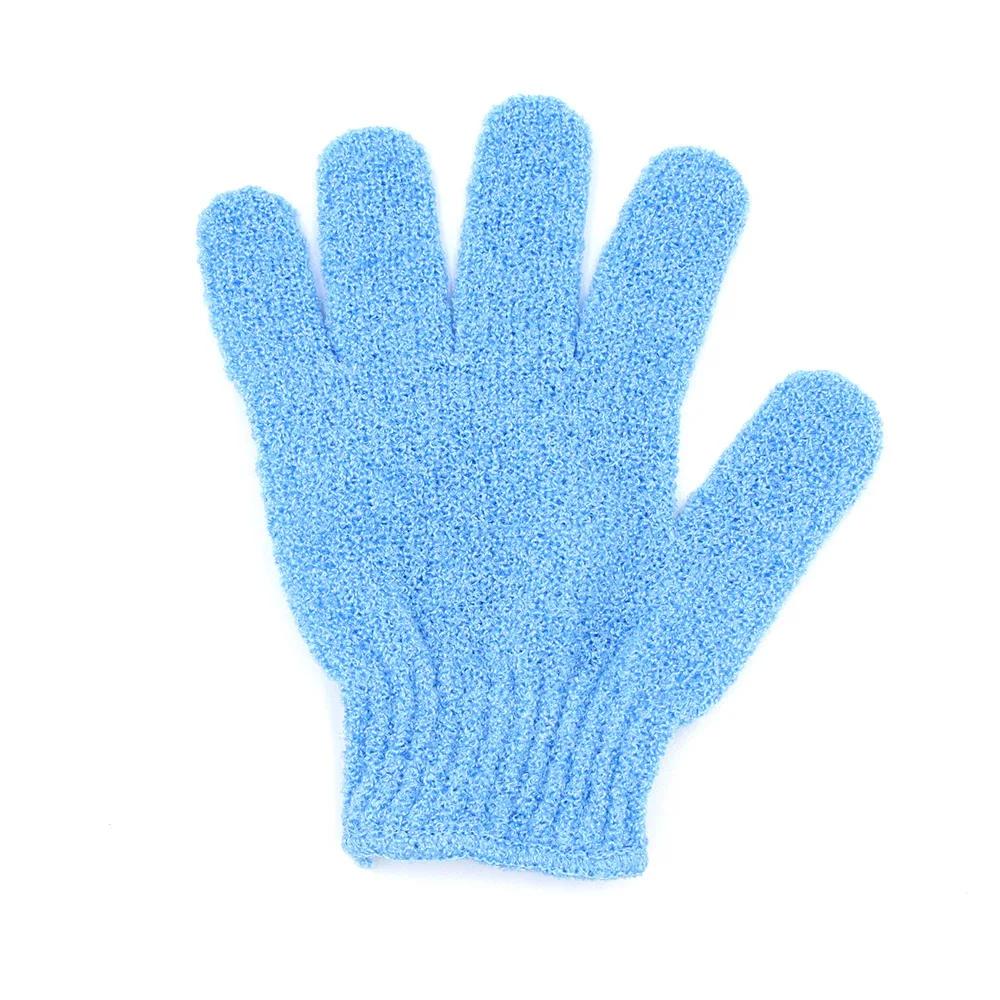 Five Fingers Bath Gloves Reversible Exfoliating Shower Body Scrub Gloves Cleansing Tools Bath Towel Bath Products Back Scrub