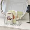 Newspaper Storage Holder Three-Tier Iron Hollow Magazine Bookshelf Organizer 1Pcs Book Rack Home Shelf Storage Basket