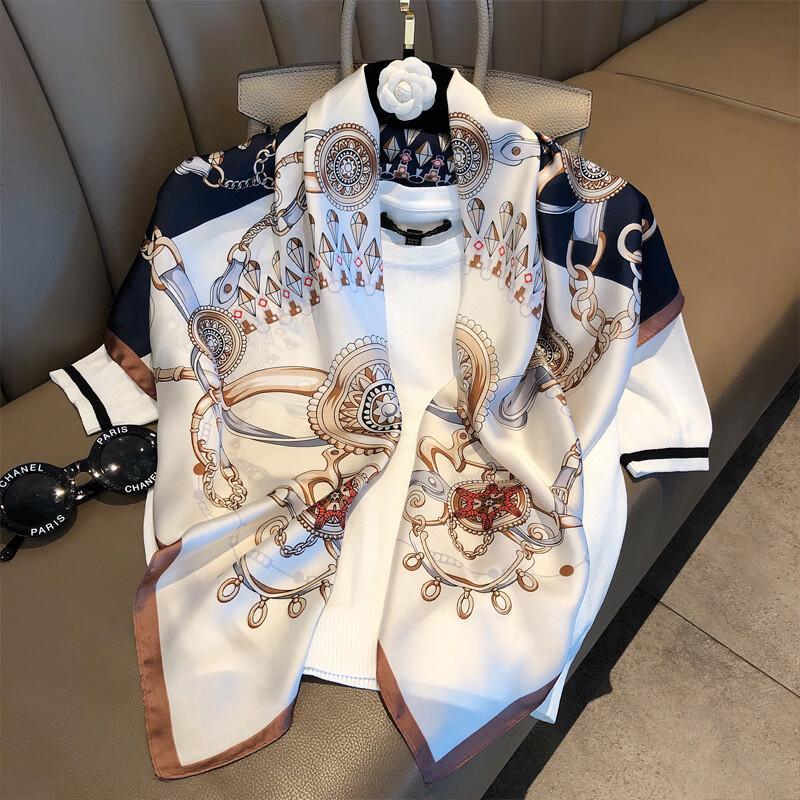 90x90cm Decorative Silk Scarf with Gift Box