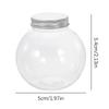 24 Pcs Christmas Candy Jar Juice Bottles Storage Clear Container Lid Packaging Ball Shaped Plastic Jars Treats Gift Box Drinks