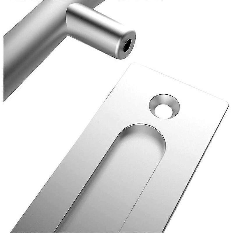Invisible stainless steel double sided sliding door handle for 12inch wooden sliding door