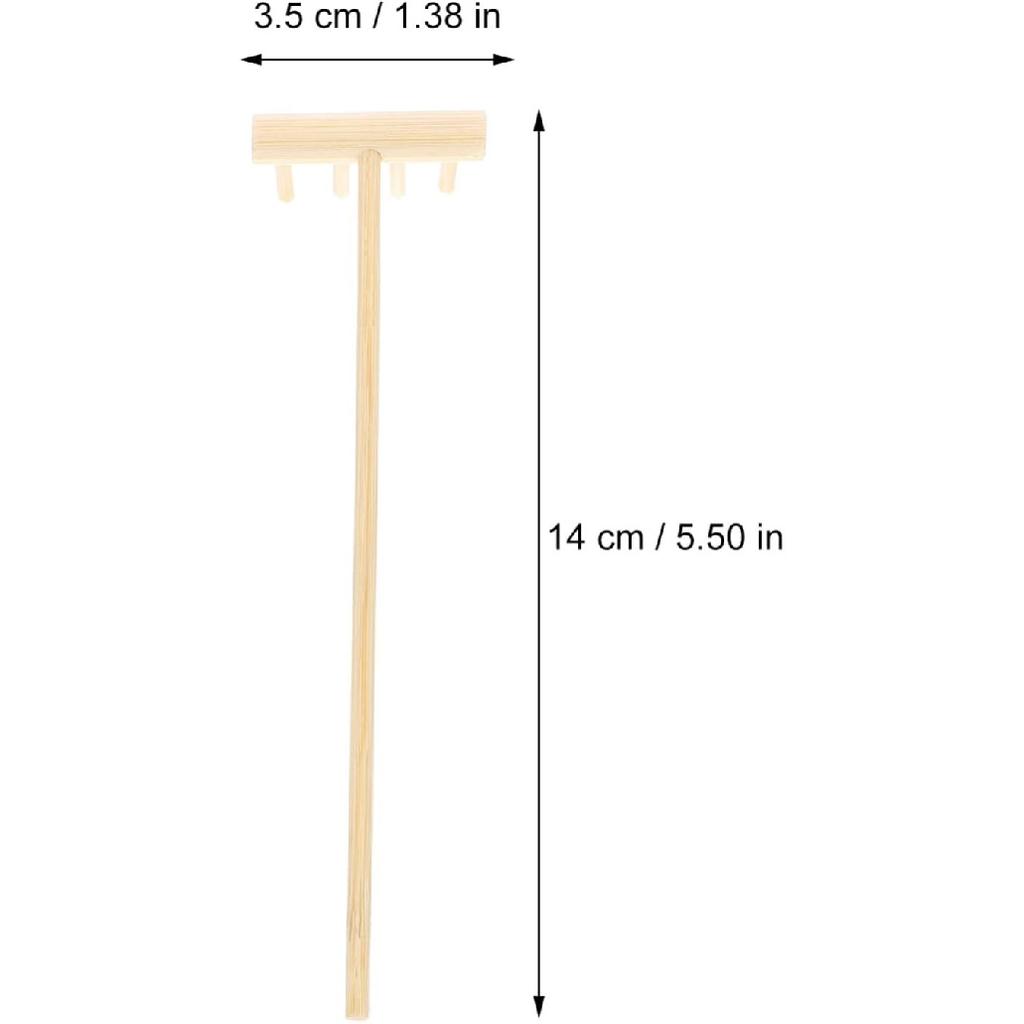 Sewroro Mini Zen Sand Rakes Miniatures 48 Pcs Zen Rake Mini Zen Garden Rakes Meditation Sand Desktop Sand Box Accessories Garden Rake Dining Table