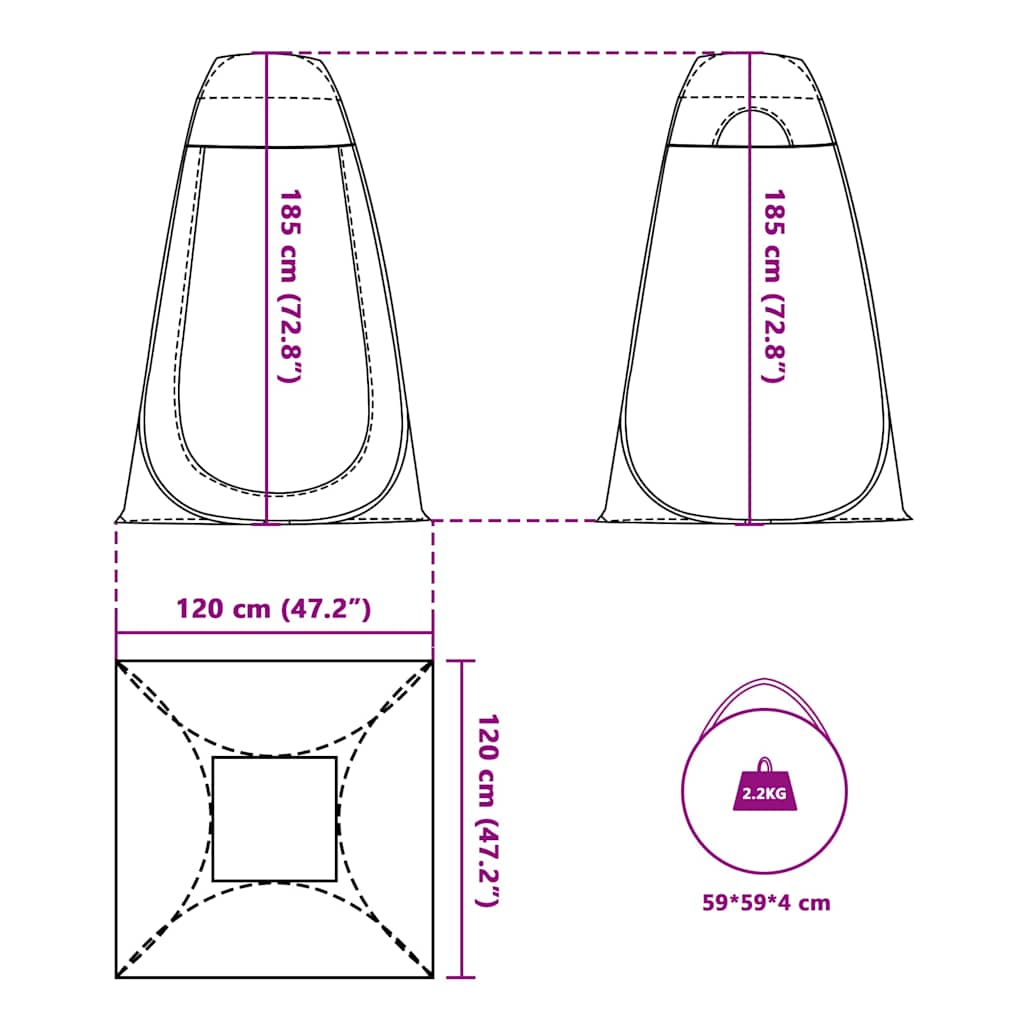 Privacy Tent Green Pop Up Waterproof