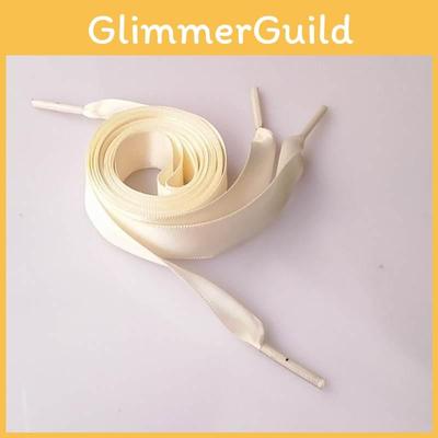 Двойная лента Полиэстеровый сатин Широкий плоский шнурок Конфетный цвет Различные модные