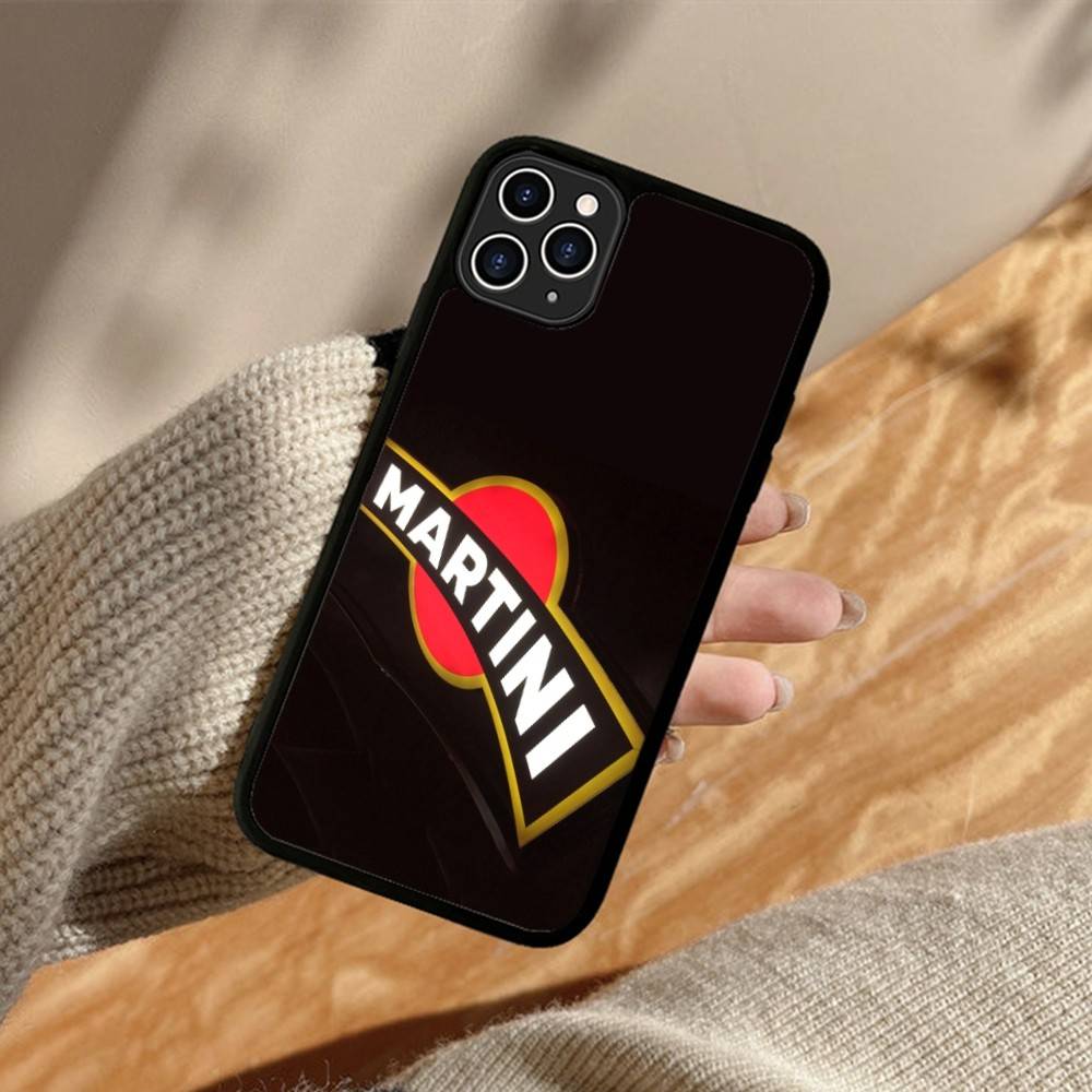 Чехол для телефона M-Martini Racing с горизонтальной полосой из ПК+ТПУ для IPhone 11 12 13 14 15 16 17 Plus Pro Max