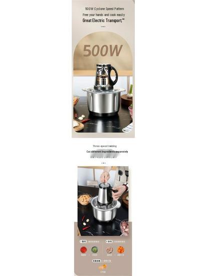 Upgraded Electric Meat Grinder & Dough Mixer with Blender and Chili Grinder Functions