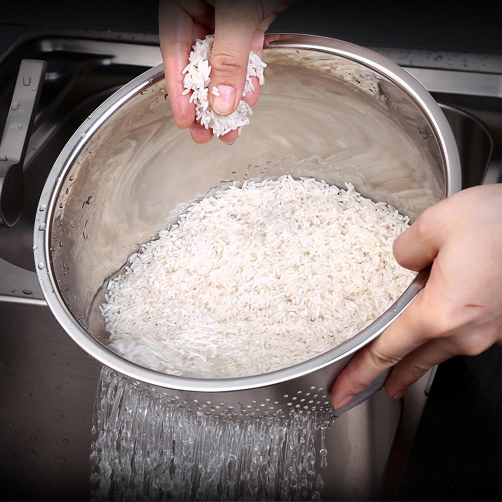 Кухонный дуршлаг, Дуршлаг из нержавеющей стали, Миска для мытья риса, Миски для мытья овощей и фруктов для очистки, Риса и, Кухонные инструменты