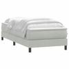 VidaXL Sommier à lattes de lit et matelas gris clair 90x210 cm velours, lit, cadre de lit, lit simple, meuble de chambre, 3315903