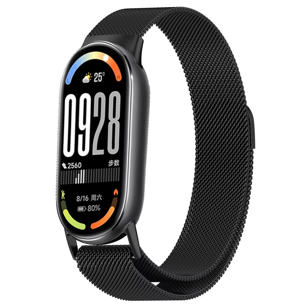 Ремешки из нержавеющей стали для mi band 10 miband 10 nfc Аксессуары для часов магнитный ремень correa браслет для Xiaomi mi band 10 ремешки