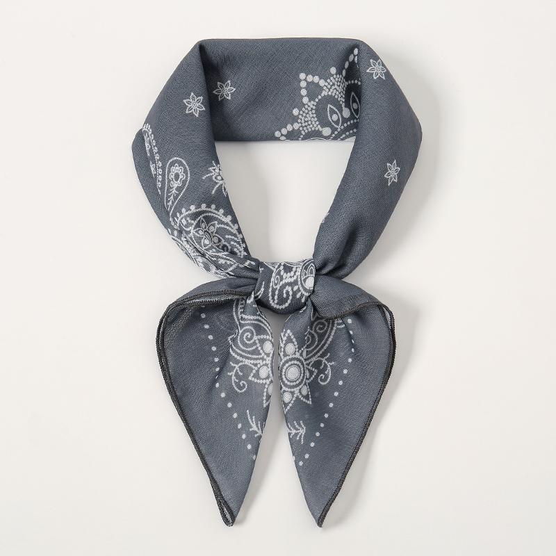 Fashion Paisley Print Cotton Hairbands Scarf Women  New Elagant Bandana Neck Kerchief Head Bands Foulard Female Scarfs
