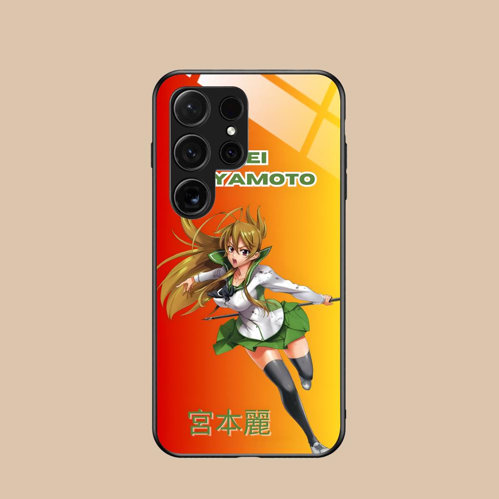 Чехол для телефона Highschool Rei Miyamoto для Samsung Galaxy S26 S25 S24 S23 S22 S21 S20 Note20 Plus FE Ultra Стеклянная цветная крышка
