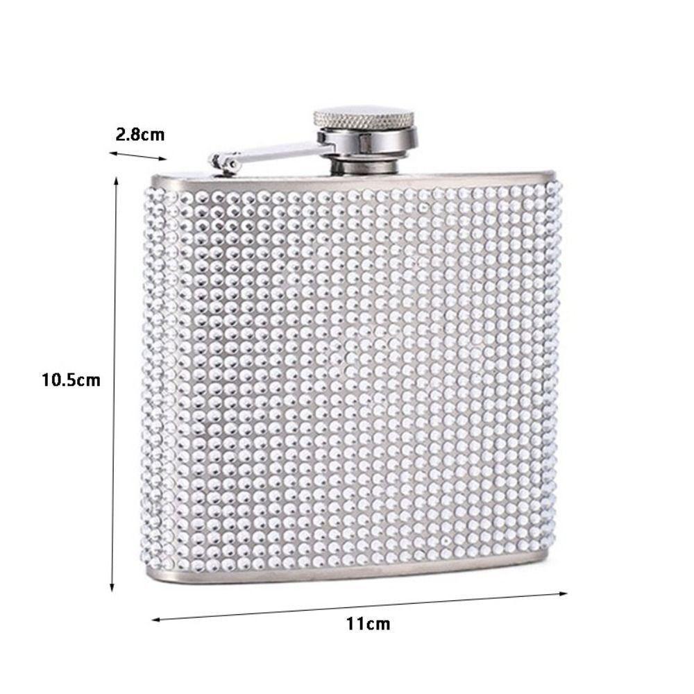 Leak-proof Wine Bottle Portable Alcohol Bottle Diamond Hip Flasks