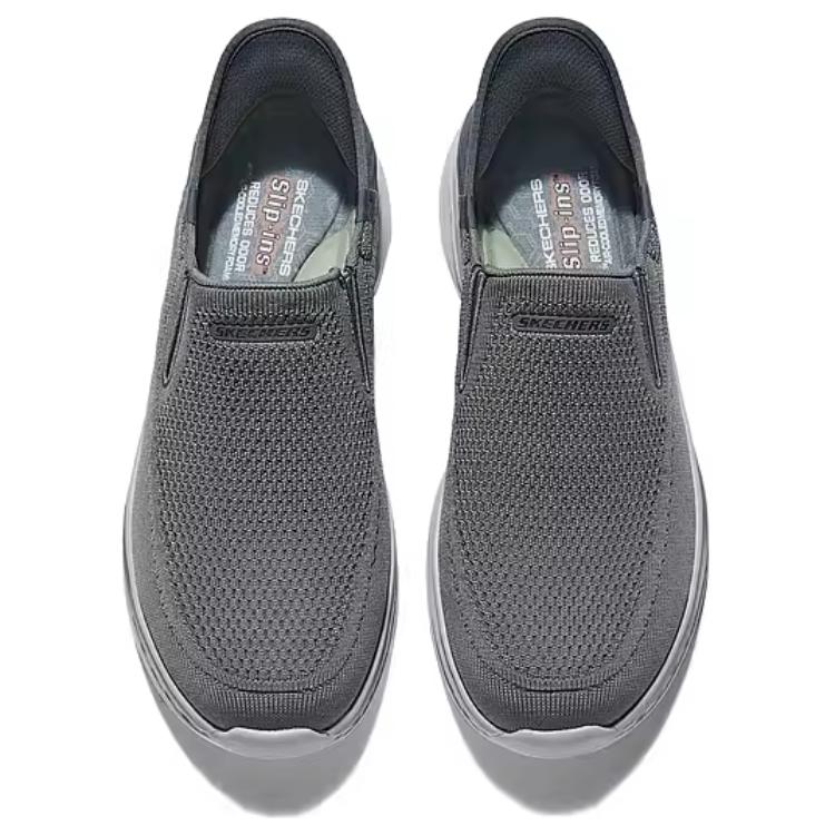 Skechers Уличная серия Удобные Универсальные Низкие Повседневные Кроссовки Мужские Серый 210887-GRY