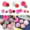 3D Silicone Moulds Plaster Work Clay Aromatherapy DIY Gypsum Peony Flower Candle Mold Rose Flower Moulds Baking Tool